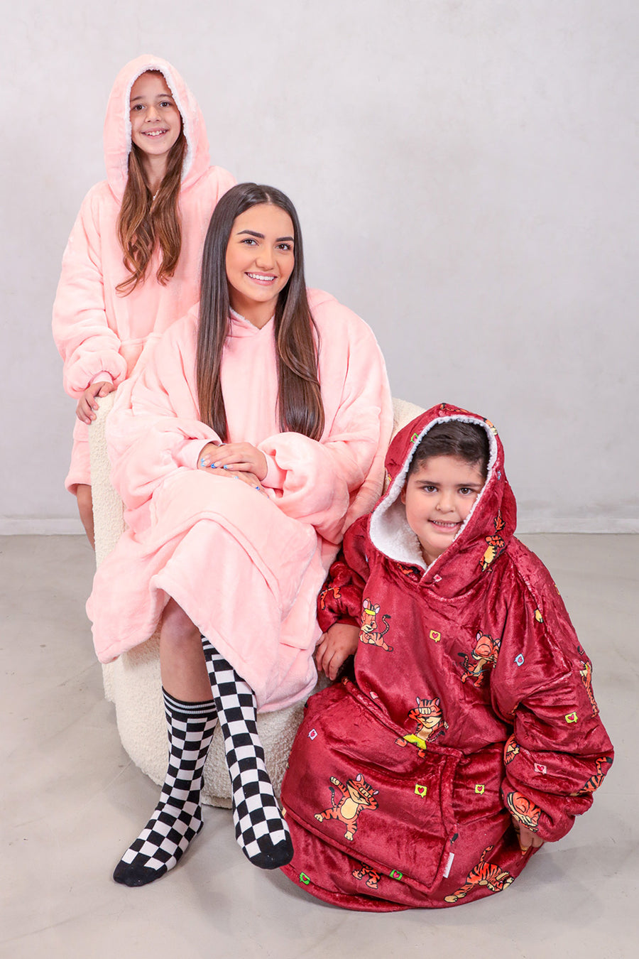 Woodle Wearable Blanket 1 Adult + 2 Kids