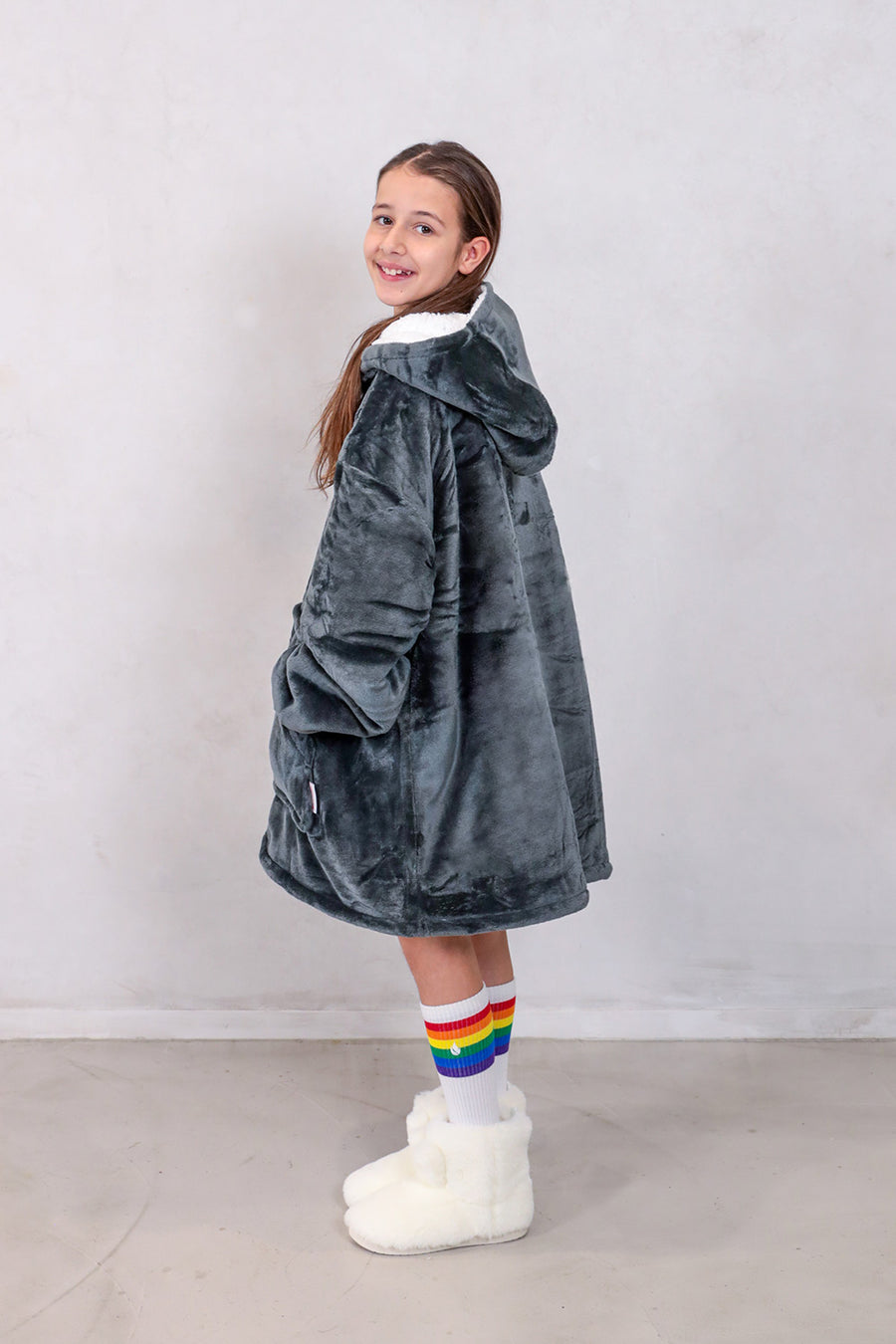 Dark Grey Kids Woodle