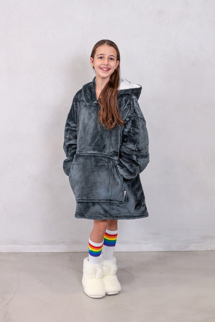 Dark Grey Kids Woodle