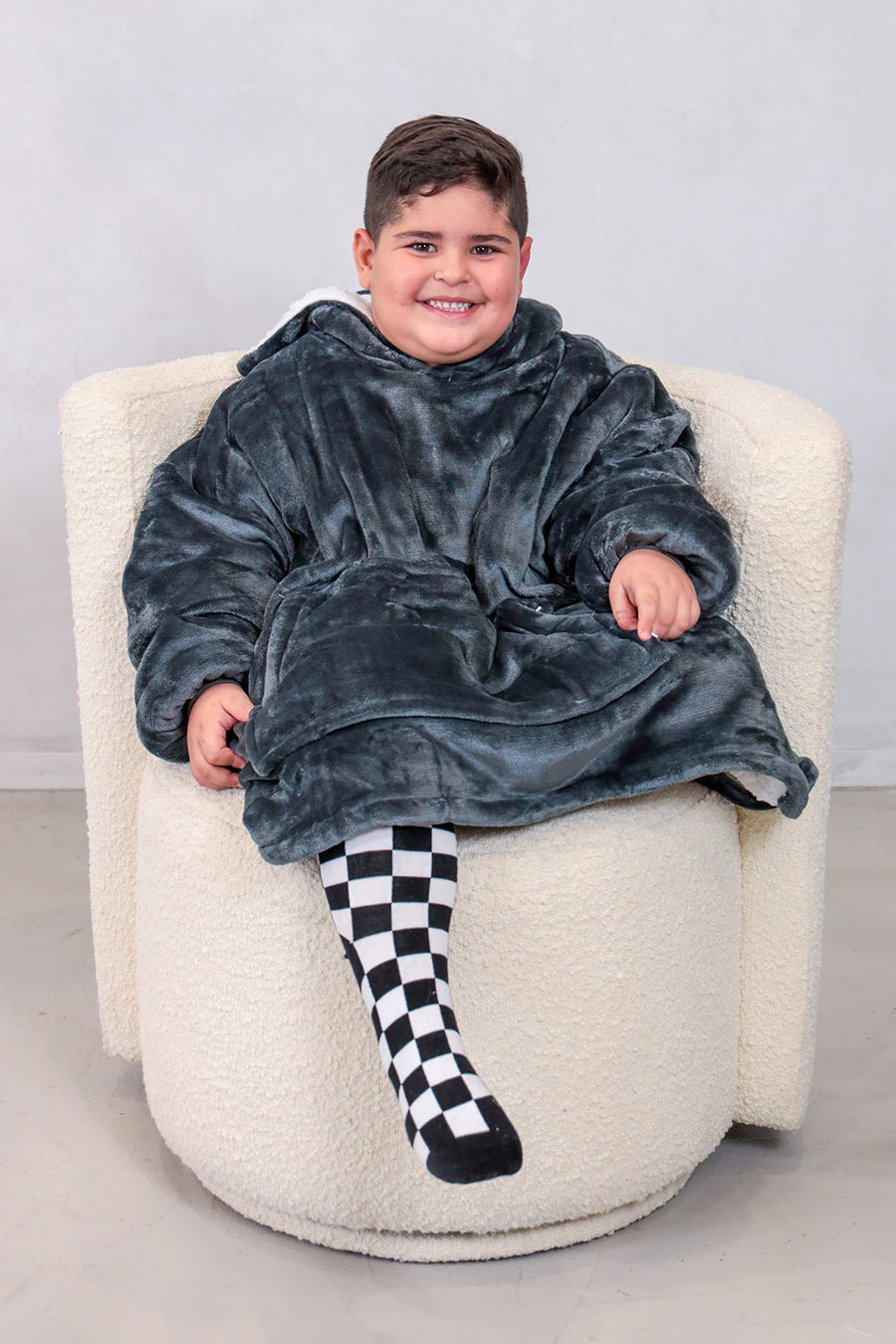Dark Grey Kids Woodle